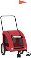 Shumee Dog bike cart red oxford cloth and iron XIX - Dog Bicycle Trailer