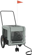 Shumee Dog bike trolley grey and black oxford fabric and iron - Dog Bicycle Trailer