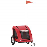 Shumee Dog bike trolley red oxford cloth and iron XXXVIII - Dog Bicycle Trailer