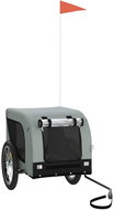 Shumee Bicycle trolley for dog grey and black oxford fabric and iron XXVIX - Dog Bicycle Trailer
