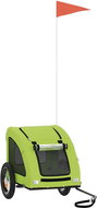 Shumee Bicycle trolley for dog green oxford cloth and iron XV - Dog Bicycle Trailer
