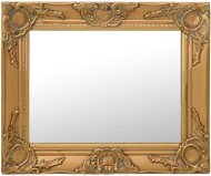 Shumee Nástenné barokový štýl 50 × 40 cm zlaté - Zrkadlo