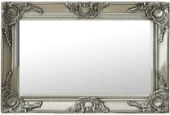 Shumee Nástenné barokový štýl 60 × 40 cm strieborné - Zrkadlo