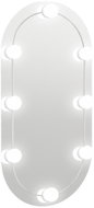 Shumee s LED světly 80 × 40 cm sklo oválné - Mirror