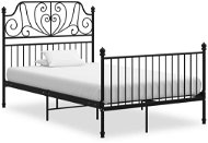 Shumee Rám postele - černý kov, 120 × 200 cm - Rám postele