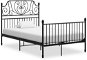 Shumee Rám postele - černý kov, 120 × 200 cm - Rám postele
