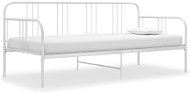 Shumee Rám postele/pohovky - bílý, kovový, 90 × 200 cm - Rám postele