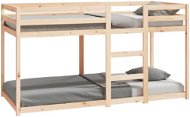 Shumee Poschodová posteľ 90 × 200 cm, masívne borovicové drevo, 821644 - Posteľ