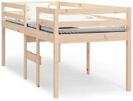 SHUMEE patrová postel 90 × 200 cm, masivní borové dřevo - Postel