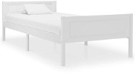 Shumee Rám postele - masivní borové dřevo, bílý, 100 × 200 cm - Rám postele