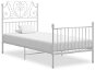 Shumee Rám postele – biely, kov, 90 × 200 cm - Rám postele