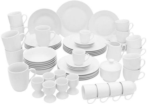 SIAKI Dining Set 50 pcs Marseille, White - Dish Set - Main image