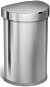 Simplehuman Automatic 45l, half-round, steel, FPP, waste bag pocket - Contactless Waste Bin