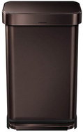 Simplehuman Pedal waste bin 45l, rectangular, dark bronze - Rubbish Bin