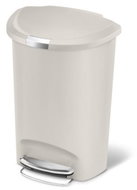 Simplehuman Pedal waste bin 50l, half-round, plastic, beige - Rubbish Bin