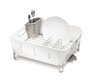 Simplehuman Compact dish rack, white plastic - Draining Board