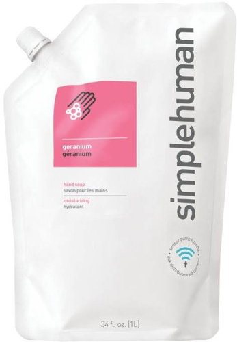 Simplehuman Moisturizing liquid soap 1l, spare cartridge with aroma of pelargonium - Liquid Soap - Main image