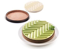 Silikomart Set for Baking a Flan Cake  Silikomart Kit Tarte Grafique - Baking Mould