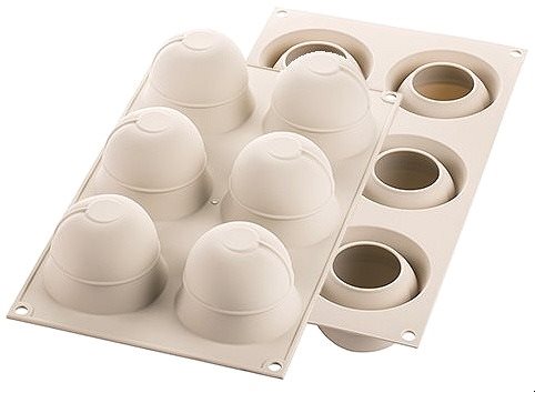 Silikomart Silicone Baking Tin for Desserts, Silikomart Inspirazioni Di Frutta 6 pcs | Fruit - Baking Mould - Main image