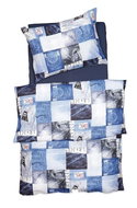 SCANquilt bed linen KLASIK DESIGN jeans blue - Bed Linen