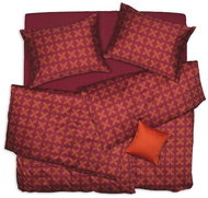 SCANquilt bed linen SATEN flower brick-orange - Bed Linen