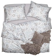 SCANquilt bed linen JERSEY maroko white beige-gray - Bed Linen