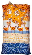 SCANquilt bed linen KLASIK giraffes orange-blue - Bed Linen