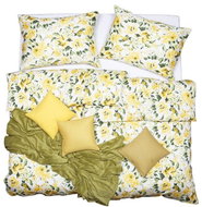 SCANquilt bed linen SATEN PLUS rosalie yellow-green - Bed Linen