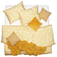 SCANquilt bed linen SATEN golden circles - Bed Linen