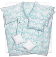 SCANquilt bed linen KLASIK DESIGN pullover polar bears turquoise-white - Bed Linen
