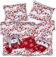 SCANquilt bed linen SATÉN DESIGN lapland red and white - Bed Linen