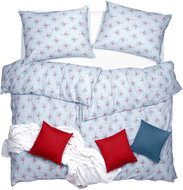 SCANquilt bed linen KLASIK DESIGN romantica blue-grey 140 × 200/70 × 90 cm - Bed Linen