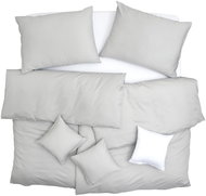 SCANquilt bed linen SATEN PLUS light grey 140 × 200/70 × 90 cm - Bed Linen