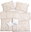 Plants+stripes beige-white 140 × 200/70 × 90 cm
