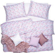 SCANquilt bed linen SATEN PLUS rose pink-violet 140 × 220/70 × 90 cm - Bed Linen