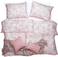 SCANquilt linen FLANEL FINO contour beige-pink 140 × 200/70 × 90 cm - Bed Linen