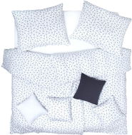SCANquilt povlečení JERSEY letadla bílošedá 140 × 200/70 × 90 cm - Povlečení