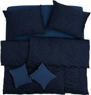 SCANquilt bedding ART JERSEY universe dark blue 140 × 200/70 × 90 cm - Bed Linen