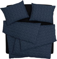 SCANquilt bed linen ART JERSEY tapestry dark blue 140 × 200/70 × 90 cm - Bed Linen