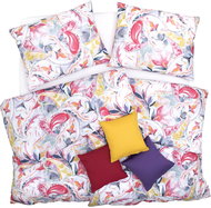 SCANquilt bedding ART JERSEY olymp red-violet 140 × 200/70 × 90 cm - Bed Linen