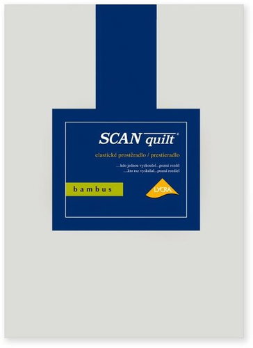 SCANquilt sheet BAMBUS LYCRA light grey 180x200 cm - Bedsheet - Main image