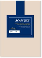 SCANquilt sheet JERSEY ELASTIC LYCRA beige 100 × 220 cm - Bedsheet