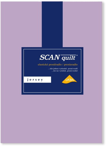 SCANquilt sheet JERSEY LYCRA medium purple 180x200 cm - Bedsheet - Main image