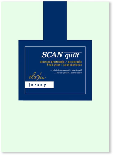SCANquilt sheet JERSEY ELASTIC LYCRA mint 160 × 200 cm - Bedsheet - Main image
