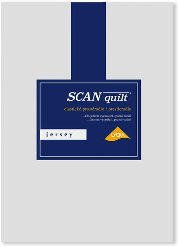 SCANquilt prostěradlo JERSEY LYCRA sv. šedá 90x200 cm - Prostěradlo - Main image