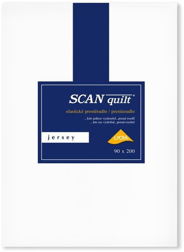 SCANquilt prostěradlo JERSEY LYCRA bílá 180x200 cm - Prostěradlo - Main image