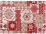 Scanquilt placemats Patchwork motif red-beige - Placemat