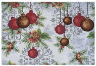 Scanquilt Placemats Lurex motif Christmas decorations grey silver - Placemat