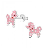 4SILVER Poodles, pink, pendant (Ag 925/1000, 0,1 g) - Earrings