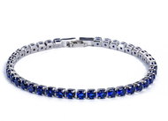 Silver Star Starlight ladies bracelet, blue, alloy, zircon, 19 cm - Bracelet